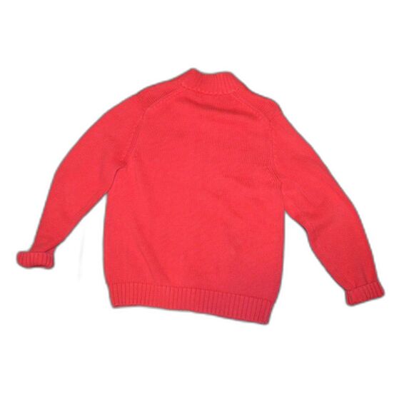 Vintage Lands' End Full Zip Wool Fair Isle Snowflake Christmas Cardigan Sweater - Picture 3 of 10